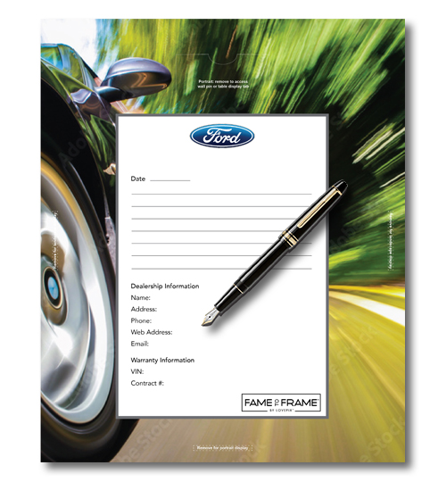 Handwritten thank-you from the salesperson